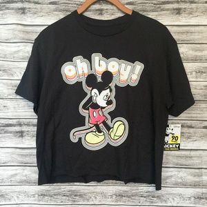 Mickey Mouse Oh Boy Crop Top Size M
